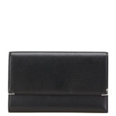 カルティエ 三つ折り財布 L3000599 ブラック レザー メンズ CARTIER 【中古】